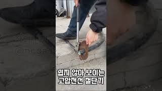 고압전선 자르는 짤#작업반장#노가다마스터#전선#고압전선