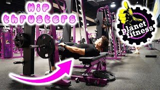 HOW TO HIP THRUST ON A SMITH MACHINE AT PLANET FITNESS!! (THE RIGHT WAY!!!)
