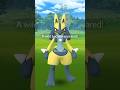 Caught wild SHINY LUCARIO in Pokemon GO.