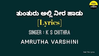 Thunthuru Alli Neera Haadu song Lyrics in Kannada| Amruthavarshini| Feel the lyrics kannada