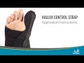 Hallux Control Strap Application Instructions