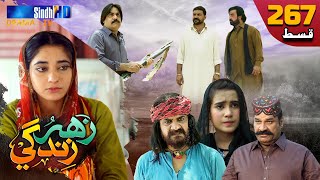 Zahar Zindagi - Ep 267 | Sindh TV Soap Serial | SindhTVHD Drama