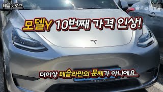 테슬라 모델Y 10번째 가격 인상!│이제 테슬라만의 문제는 아닌건 확실하네요. [테슬x로그]