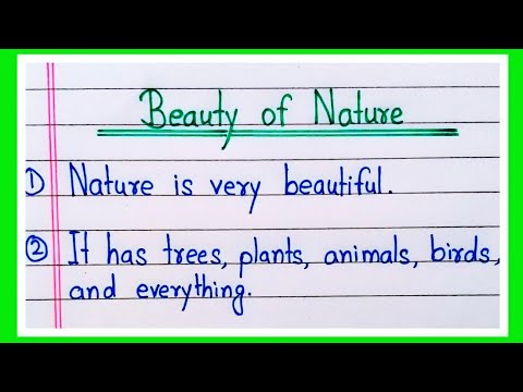 What beautiful sceneries correct the sentence?