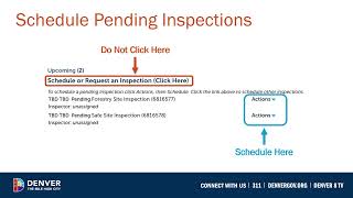 How to schedule demolition inspections- City and County of Denver