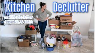 HUGE Kitchen Declutter 2025 | Real Life Organize with Me! MASSIVE Purge & Motivation To Do IITTT