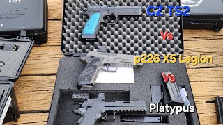 CZ TS2 vs P226 X5 Legion vs Platypus: Who's Top Dawg ??? #review #comparison #showdown