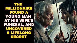 THE MILLIONAIRE FOUND A YOUNG MAN AT HIS WIFE'S FUNERAL, AND UNCOVERED A LIFELONG SECRET!