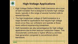 EEE-236 Presentation on Gallium Nitride Transistors.