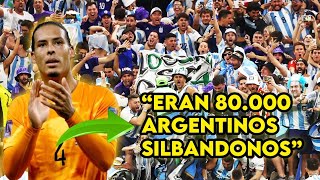 Virgil Van Dijk SE RINDE ante la HINCHADA ARGENTINA 🇦🇷 - Mundial Qatar 2022