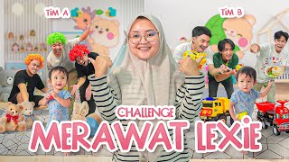 BUNDA LEIKA KASIH CHALLENGE KE TIM MERAWAT LEXIE 😍 SIAPA PALING JAGO?