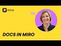 How to Turn Ideas into ACTION with Docs in Miro 📄
