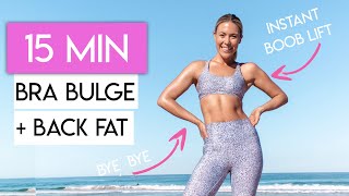 BRA BULGE and BACK FAT WORKOUT 💪💕  Instant Boob Lift!