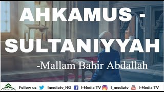 Ahkamus-Sultaniyyah - Mallam Bashir Abdallah