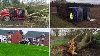 Woman dies as Storm Doris causes travel chaos