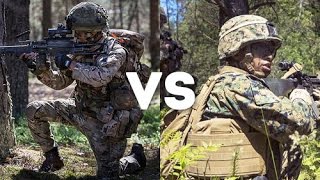 British Army Royal Gurkha Rifles vs U.S. Marines - Mock Battle between U.S Marines and Allies