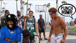I LIKES THIS!! Venice Beach SHI* Talkers Get EXPOSED BAD!! 5v5 Basketball!