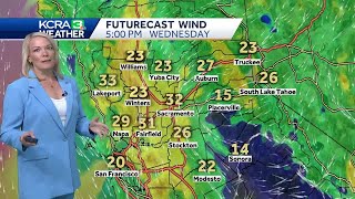 Warm and windy Wednesday forecast for Northern California