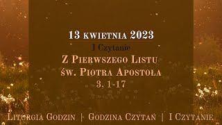 #GodzinaCzytań | I Czytanie | 13 kwietnia 2023