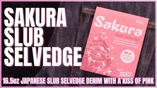 Sakura Slub Selvedge - 16.5oz Japanese Selvedge Denim With A Kiss Of Pink