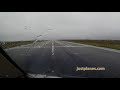 cockpit view wet departure from keflavik on 767 300er