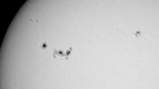 太陽 大きめの黒点が出てきた 2013/01/13 sunspots