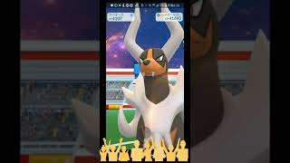 メガヘルガーを少人数で討伐！　#ポケモンGO　#メガヘルガー　#shorts