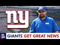 New York Giants Just Got GREAT NEWS