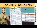 REAL SQL Interview Question | Complex SQL Interview Query and Solution
