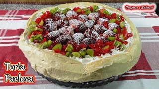 TORTA PAVLOVA postre diferente, muy fácil y deliciosa