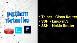 Python Netmiko SSH router | Network Device login Hands-on
