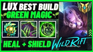 Lux Support Broken Build  Using the "Green Magic Build" | Wild Rift Lux Gameplay | Lux Wild Rift