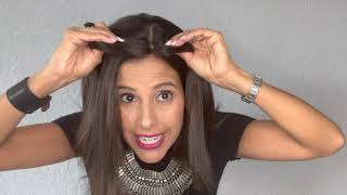 THIN HAIR TRANSFORMATION I HOW TO PUT ON A HAIR TOPPER I FOR THIN HAIR AND HAIR LOSS