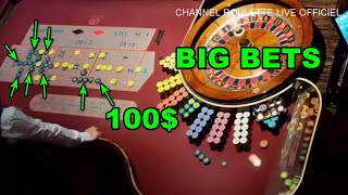 BIG BETS 100$ IN TABLE IN ROULETTE FANTASTIC IN CASINO LAS VEGAS OF 29/12/2024