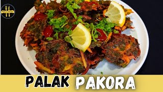 How To Make Crispy \u0026 Spicy Palak Pakora | Ramadan Special Recipe @Nishooskitchen