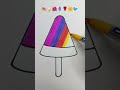 amazing satisfying emojimix 🍉🍦🌺🪻🌹🌼🐦 shorts art coloring