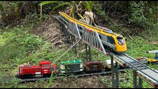 2020 Awesome Lego Train Set in the Garden and House