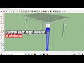 Tutorial cara buat meja di sketchup