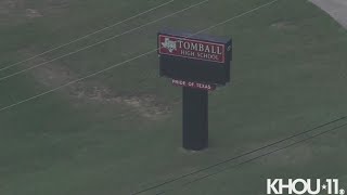 Raw video: Tomball ISD placed on lockdown after 911 caller reports bomb threat