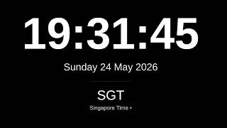 🕒 LIVE: SGT Clock | Current Time in Singapore Time (SGT) - Singapore