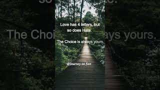 Love or Hate: Which Will You Choose?