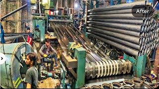 How iron Pipe Are Made in Factory Manufacturing iron Pipe Making Machine Pakistan