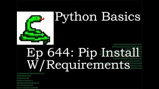 Python Basics Tutorial Pip Install Multiple Modules With Requirements File