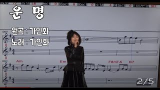 가수 가인화 / 운명 / 원곡: 가인화 / 5회 연속 듣기