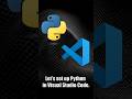 Setup Python in Visual Studio Code #python #vscode #tutorial