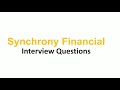 synchrony financial interview questions interview experience