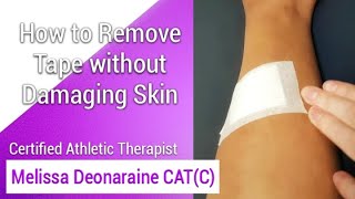 How to Remove Tape Without Damaging Skin