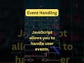 JavaScript Event Handling #coding #javascript #nodejs #reactjs #webdevelopment