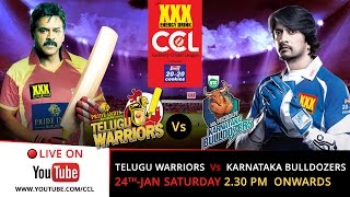 CCL 5 LIVE - Telugu Warriors V/s Karnataka Bulldozers