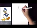 how to draw donald duck disney drawing tutorial